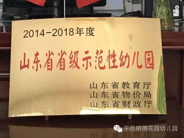 临沂市平邑县康乐幼儿园山东省示范幼儿园